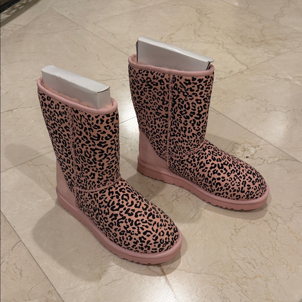 UGG Pink Leopard Print Boots